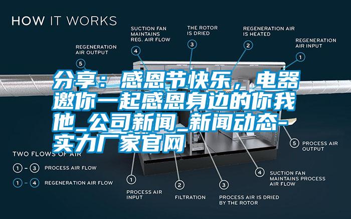 分享：感恩節(jié)快樂，電器邀你一起感恩身邊的你我他_公司新聞_新聞動態(tài)-實力廠家官網(wǎng)