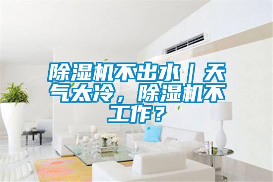 除濕機不出水｜天氣太冷，除濕機不工作？