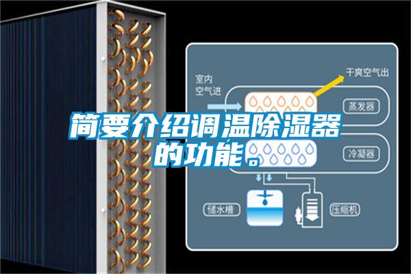 簡要介紹調(diào)溫除濕器的功能。