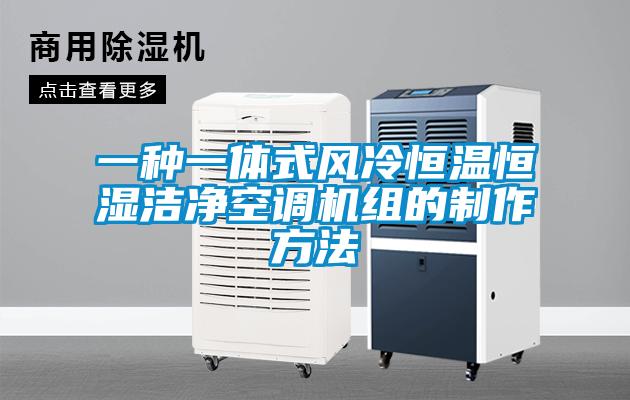 一種一體式風冷恒溫恒濕潔凈空調(diào)機組的制作方法