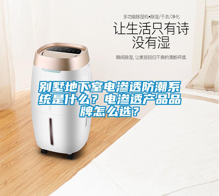 別墅地下室電滲透防潮系統(tǒng)是什么？電滲透產品品牌怎么選？