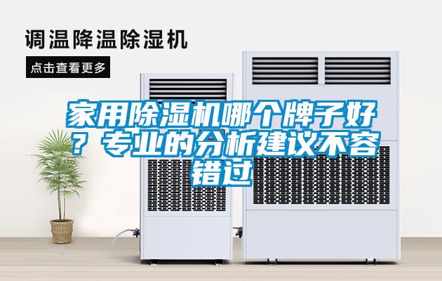 家用除濕機(jī)哪個(gè)牌子好？專業(yè)的分析建議不容錯(cuò)過