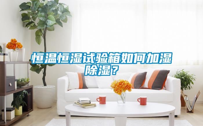 恒溫恒濕試驗(yàn)箱如何加濕除濕？